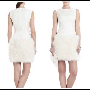 White feathers dress - BCBG